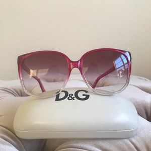 D&G sunglasses pink gradient with case ‘used’